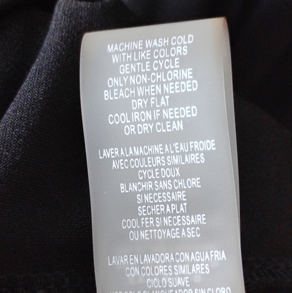 Tommy Hilfiger Tiered Ruffle Little Black Dress 8 Stretch Knee Length Pull On - Picture 8 of 8